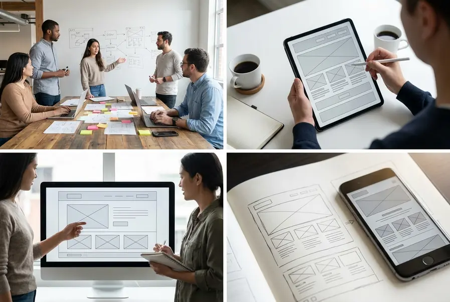 Website wireframe maken